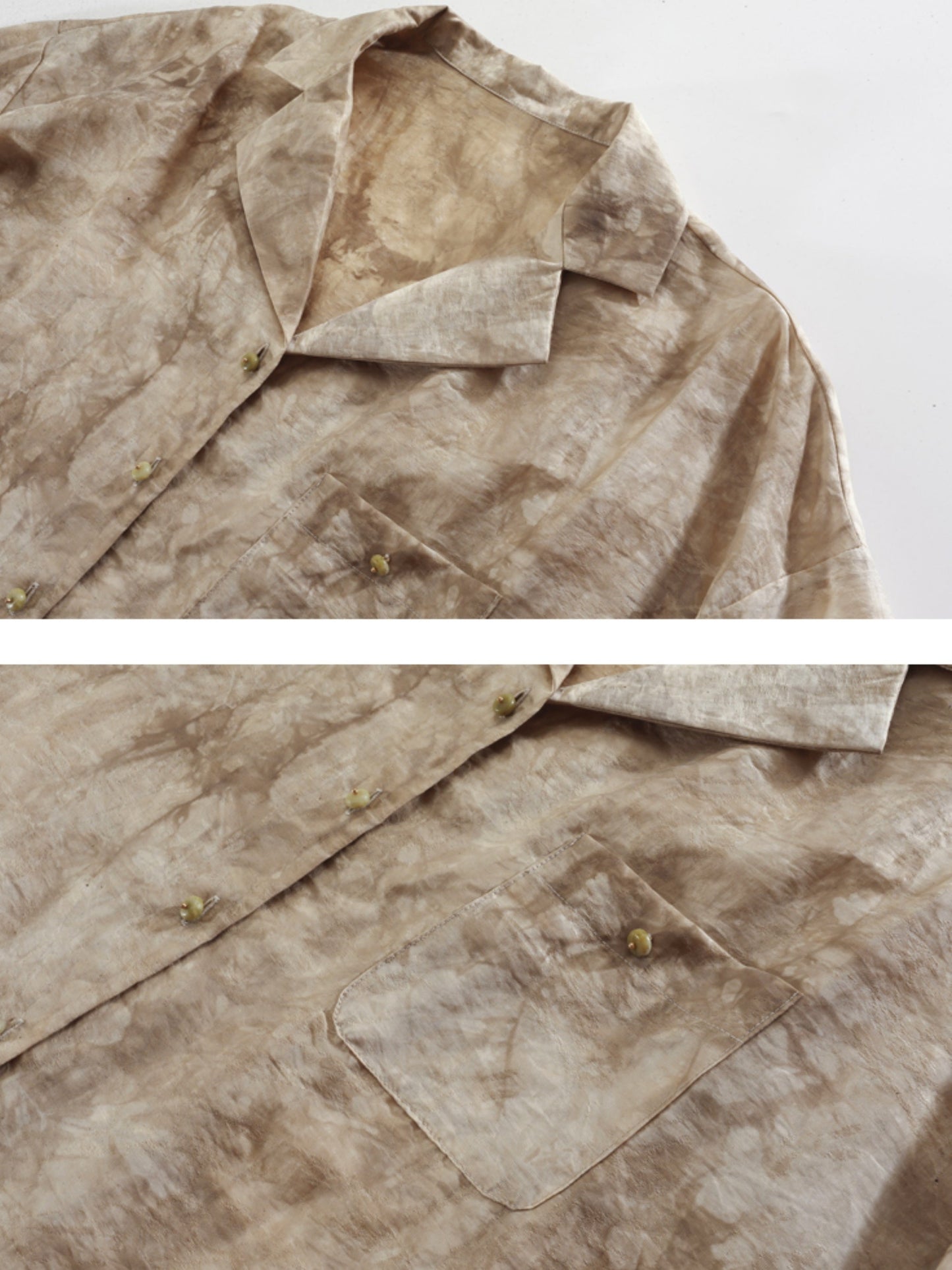 Retro Jacquard Loose Shirt & Skirt Pants Set