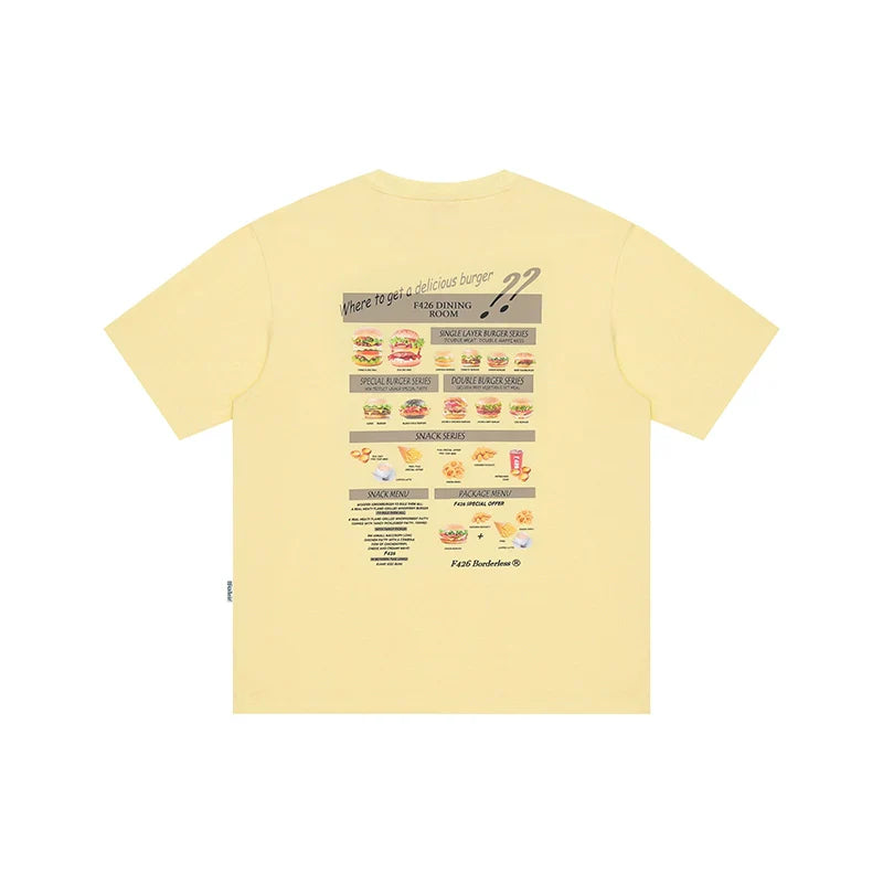 Quirky Hamburger Graphic Couple'S T-Shirt