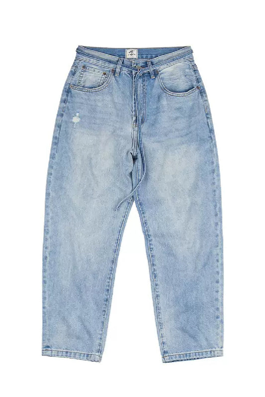 Straight-Leg Jeans With Adjustable Waist