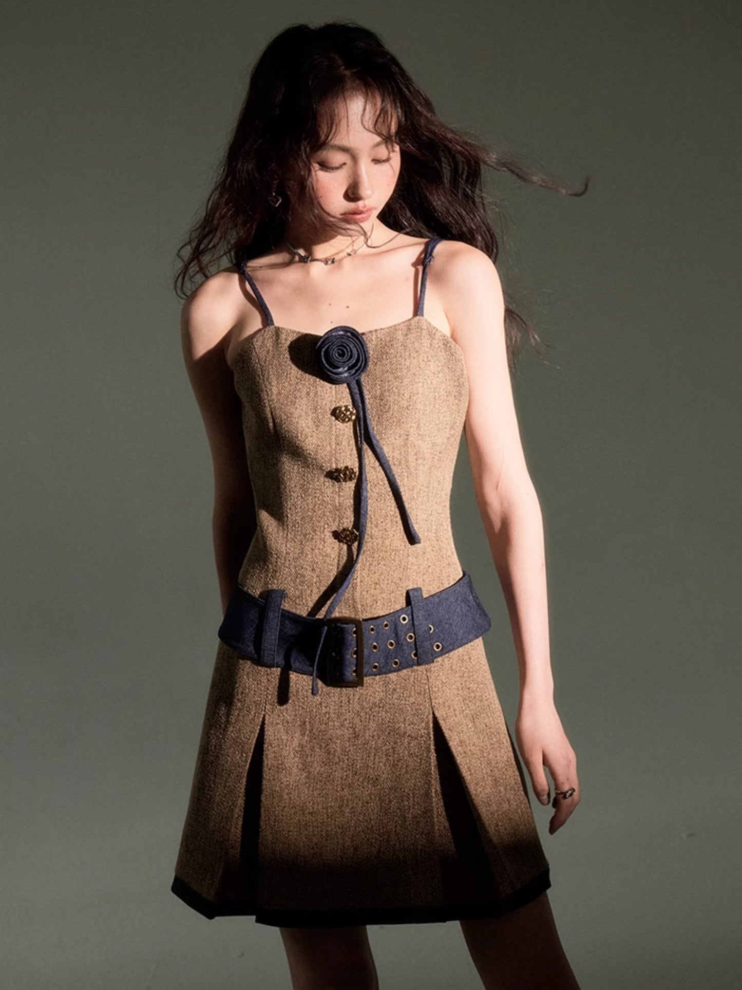 Tweed Short Jacket & Slip Skirt Combo