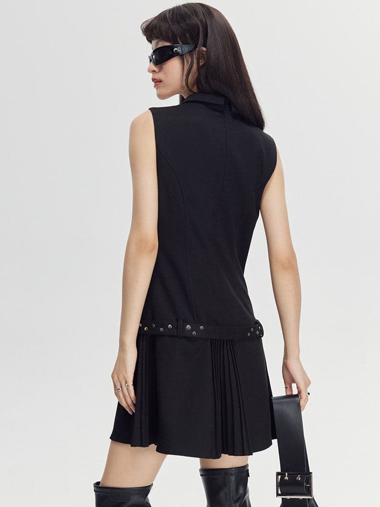 Sleeveless Asymmetrical Dress