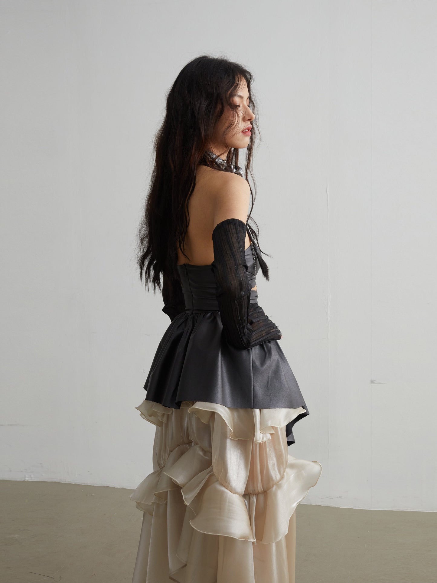 Elegant Goldfish Ruffle Skirt