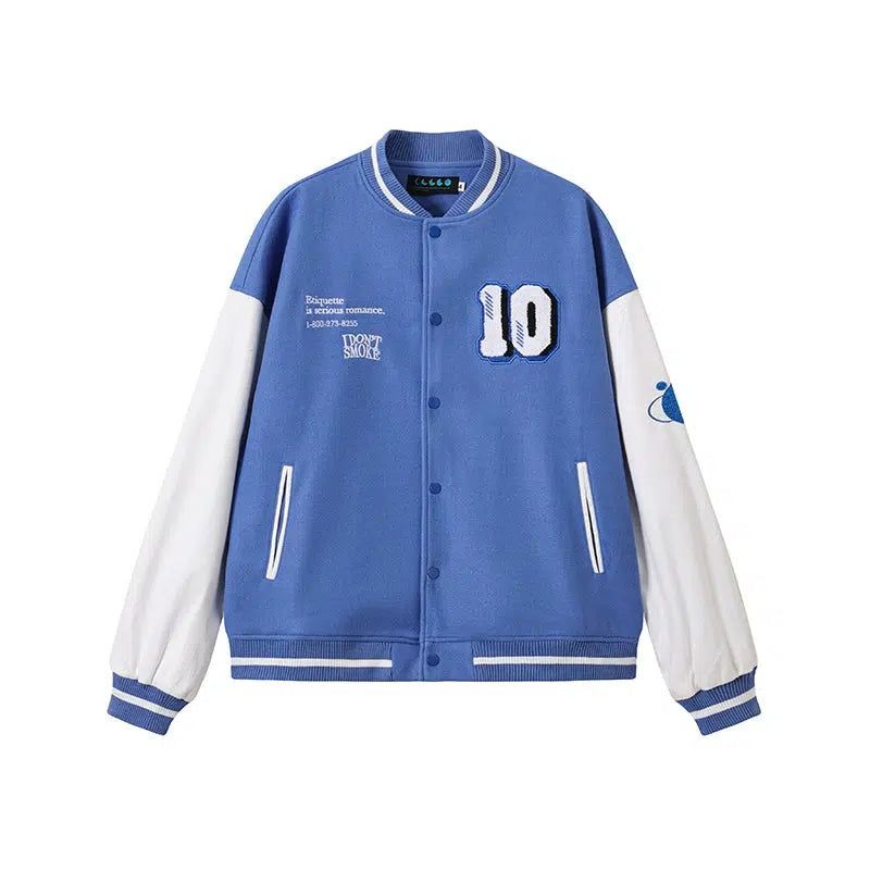 Wool Buttoned Varsity Jacket