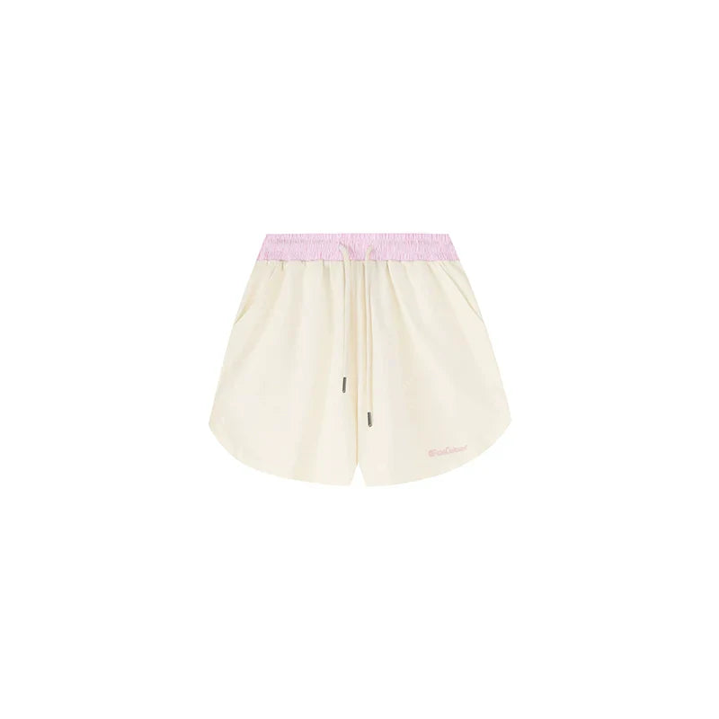 Striped Stitching Shorts