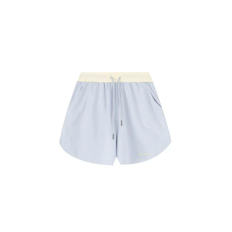 Striped Stitching Shorts