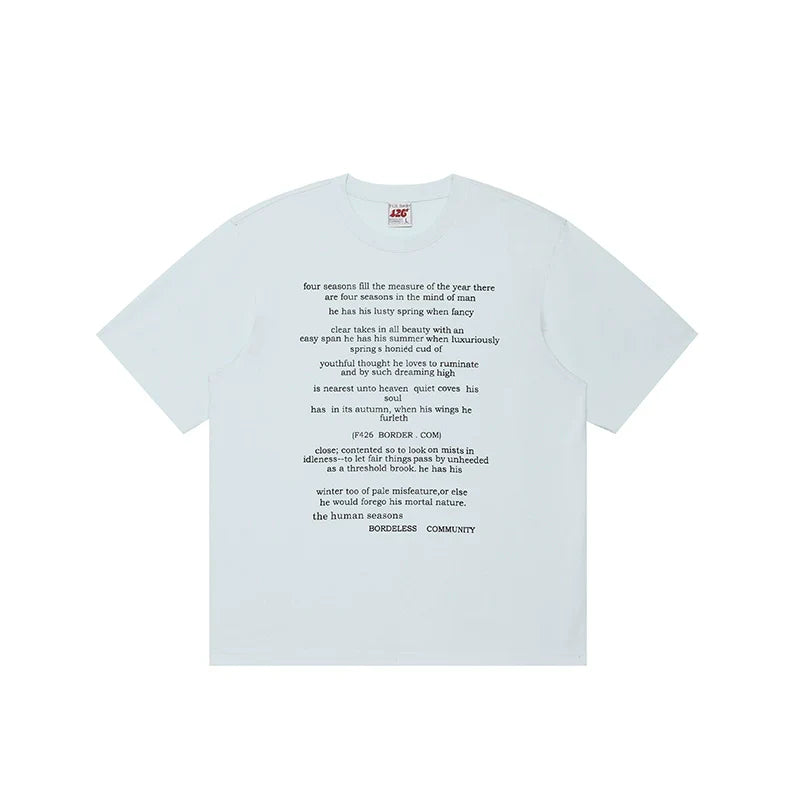 Smudged Letter Print Tee