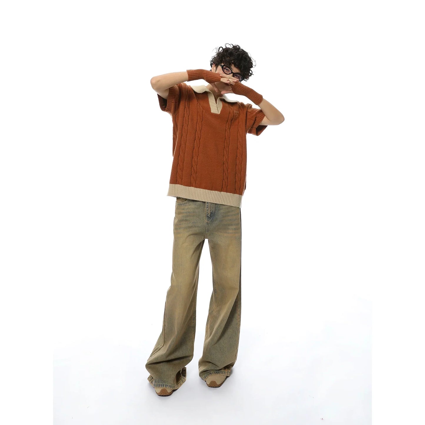 Retro Scholar Polo Sweater