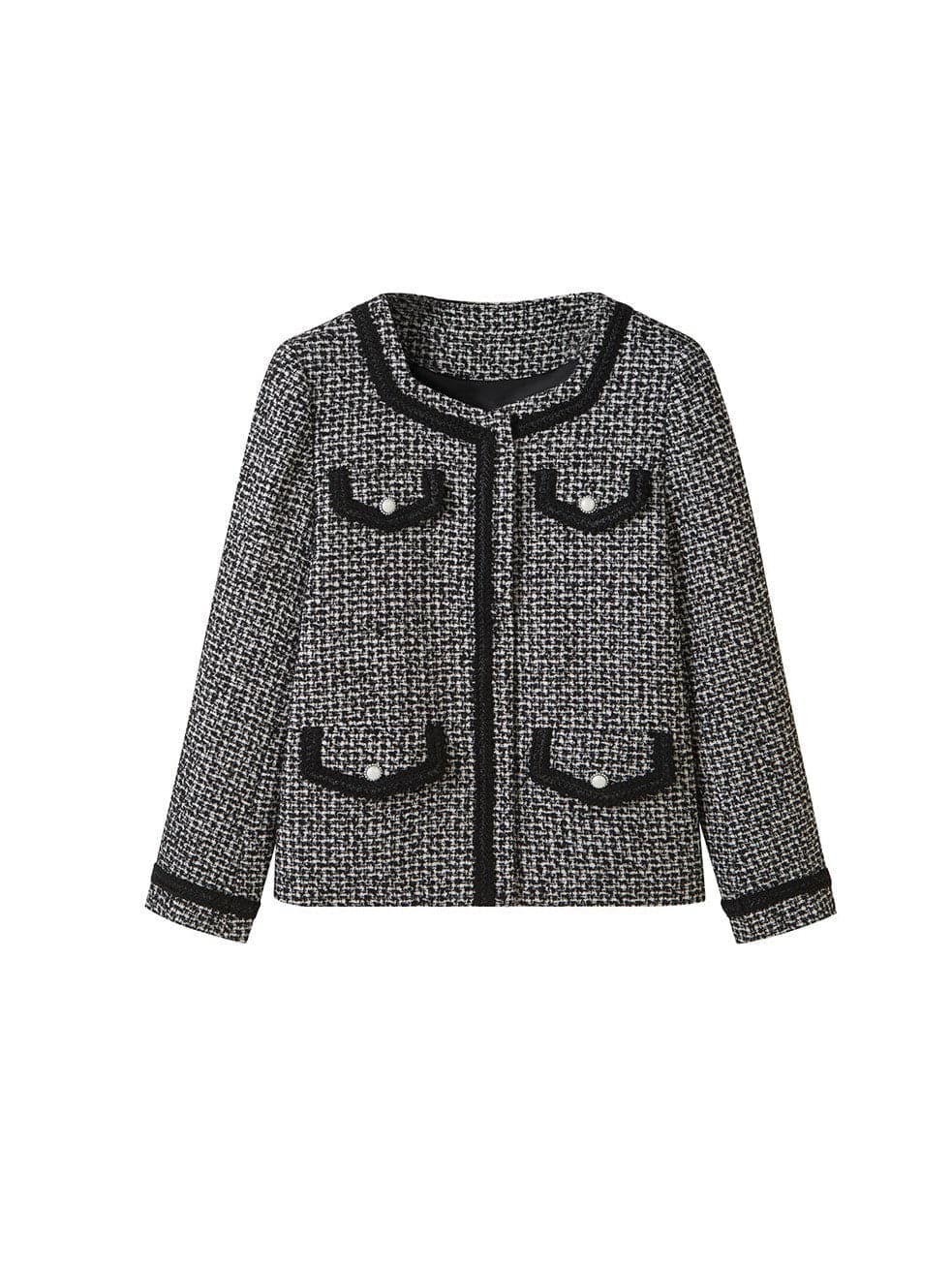 Small Square Collar Tweed Fragrance Jacket