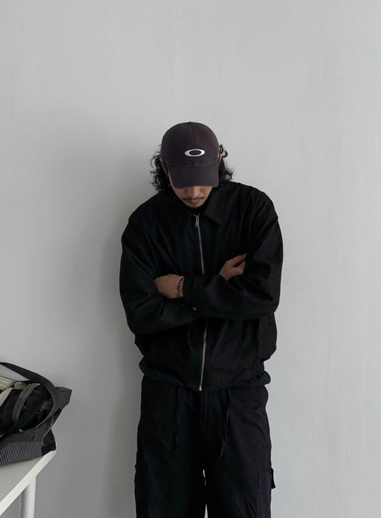 Boxy Zip-Up Work Jacket