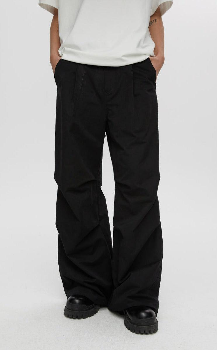 Pleated Parachute Cargo Pants