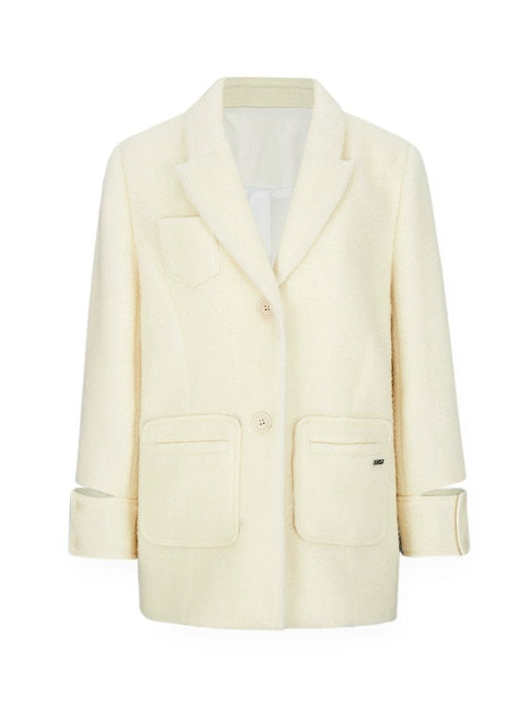 Wool Blend Oversize Jacket Coat