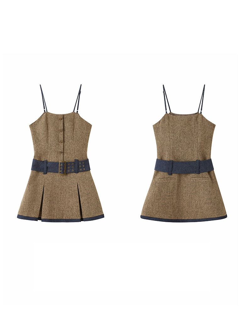 Tweed Short Jacket & Slip Skirt Combo