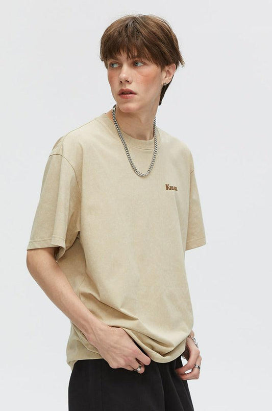 Batik Dyed T-Shirt With Basic Logo