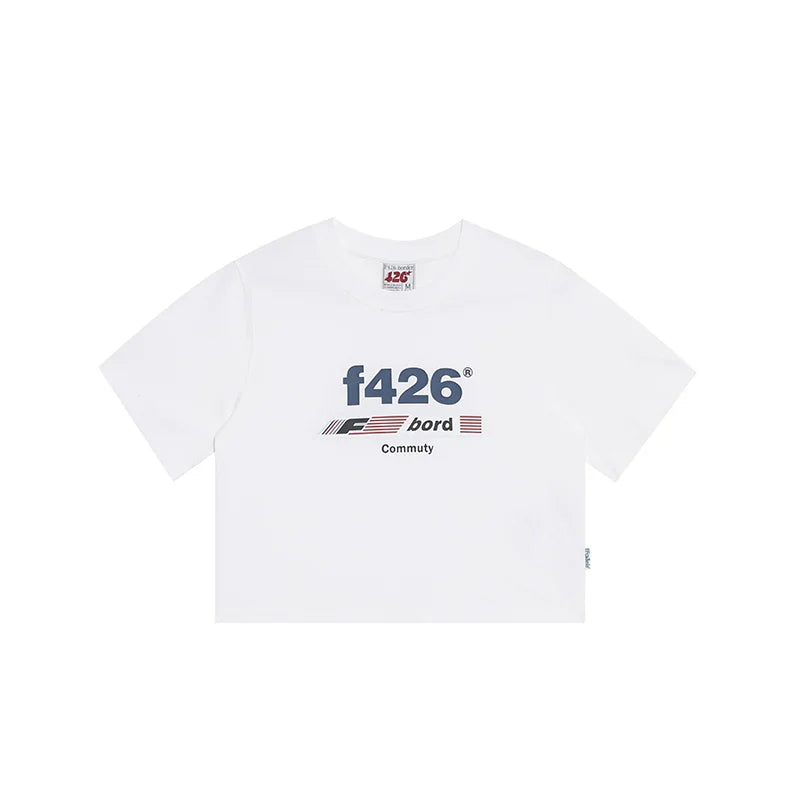 T-Shirt With American Flag Logo