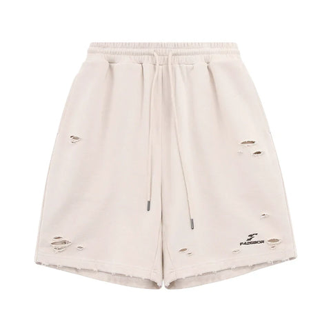 American Edging Distressed Shorts