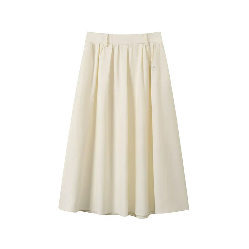 Elegant A-Line Midi Skirt: Versatile and Timeless