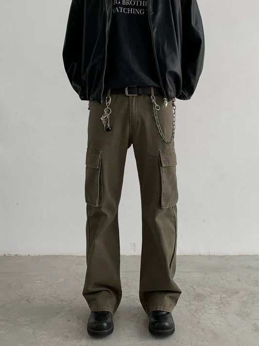 Casual Straight Leg Work Pants