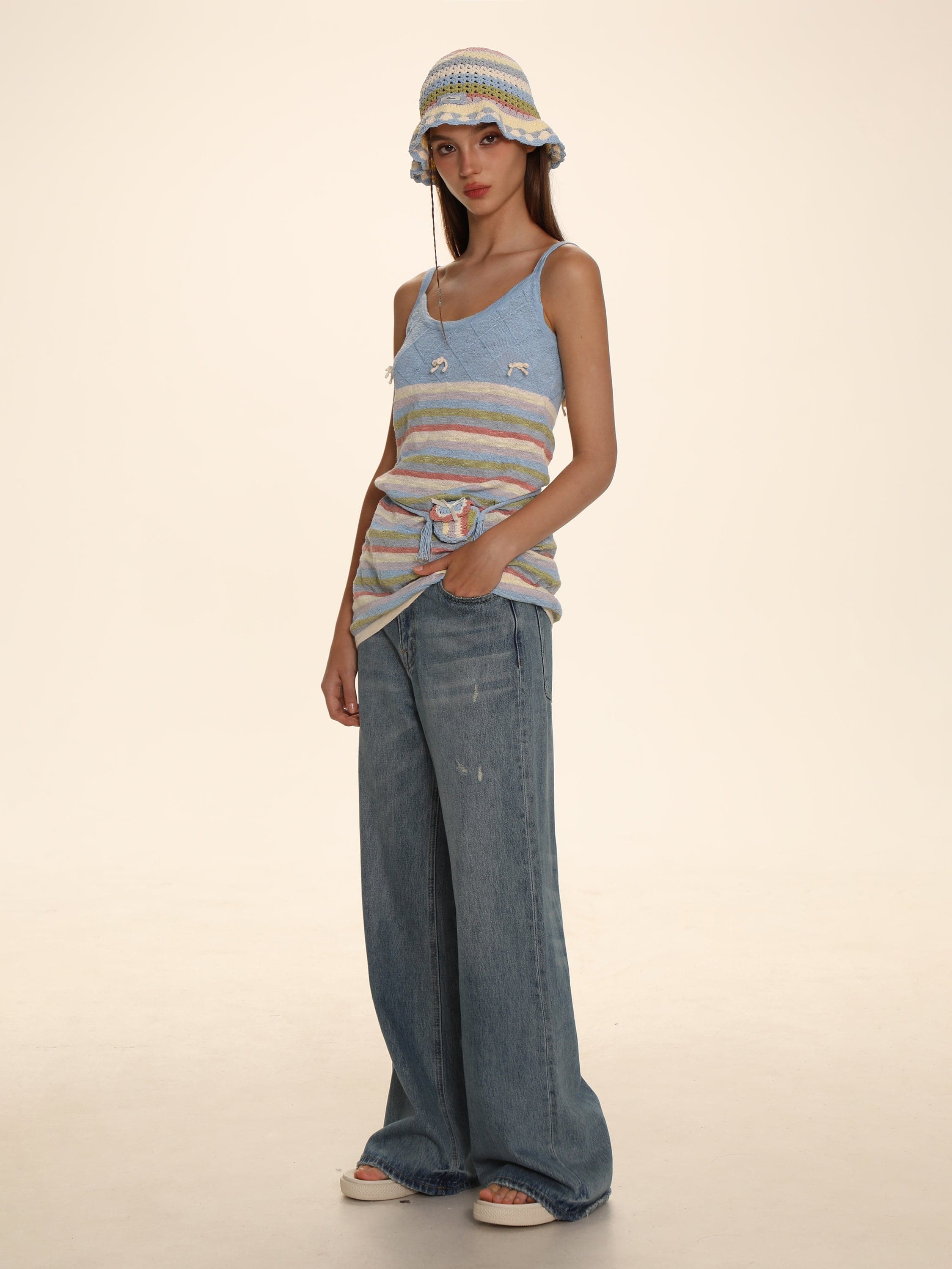 Classic Wide-Leg Denim Jeans