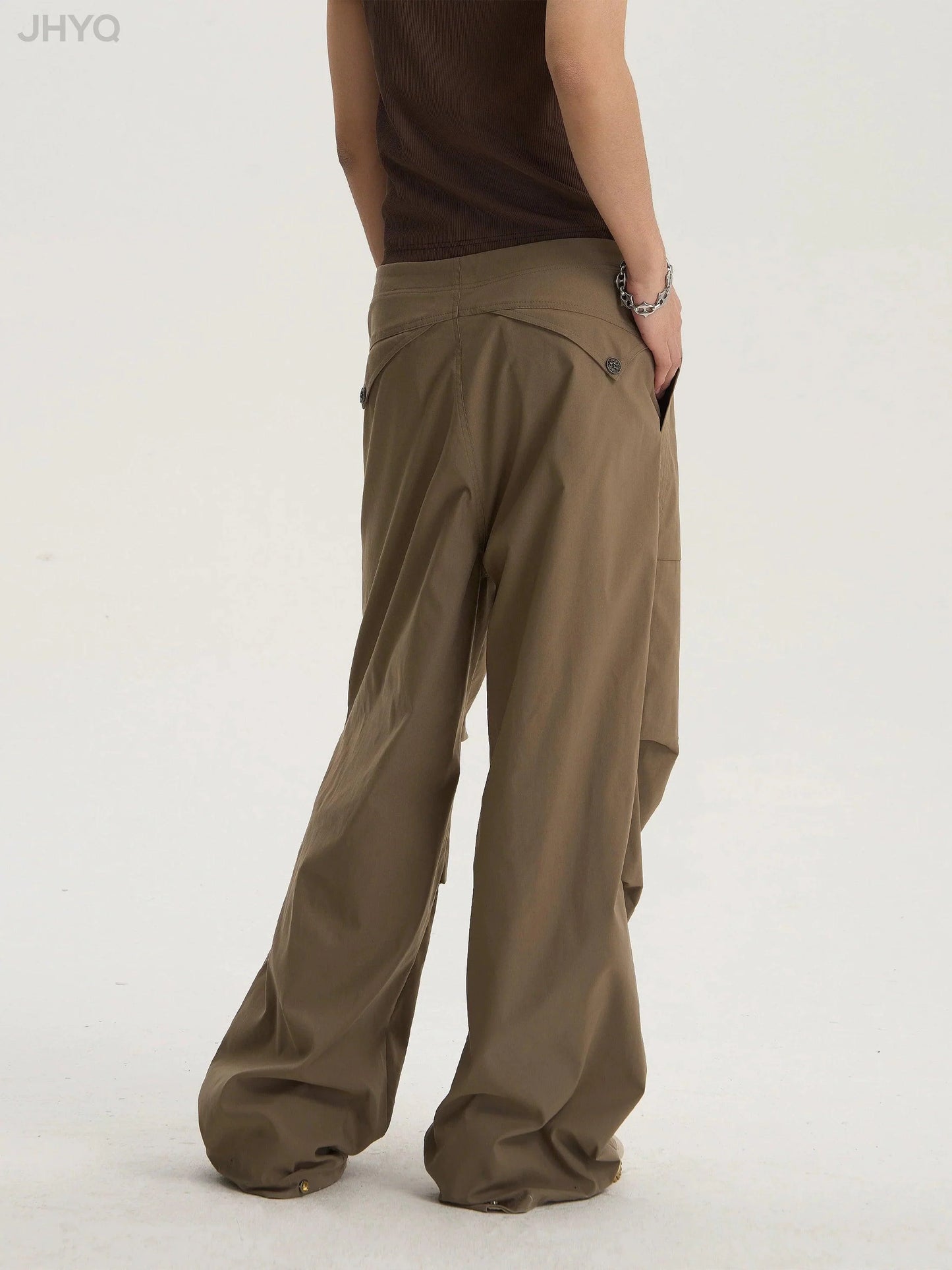 Pleated Tactical Drawstring Pants