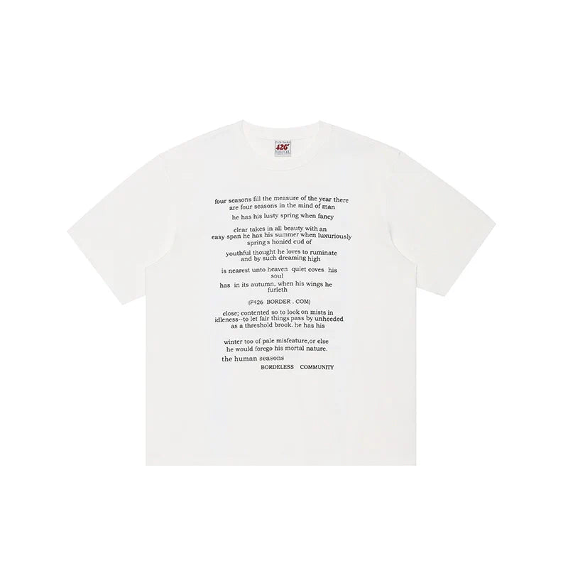 Smudged Letter Print Tee