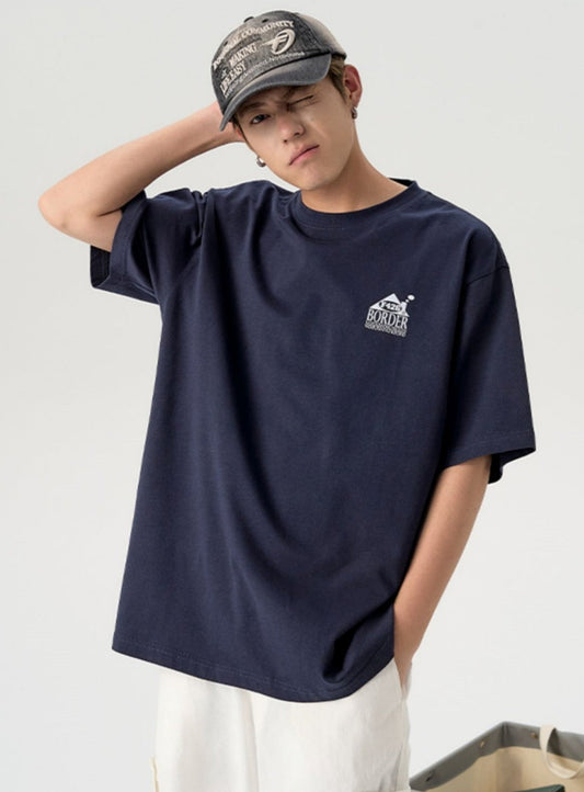 Couple'S House Letter Print Tee