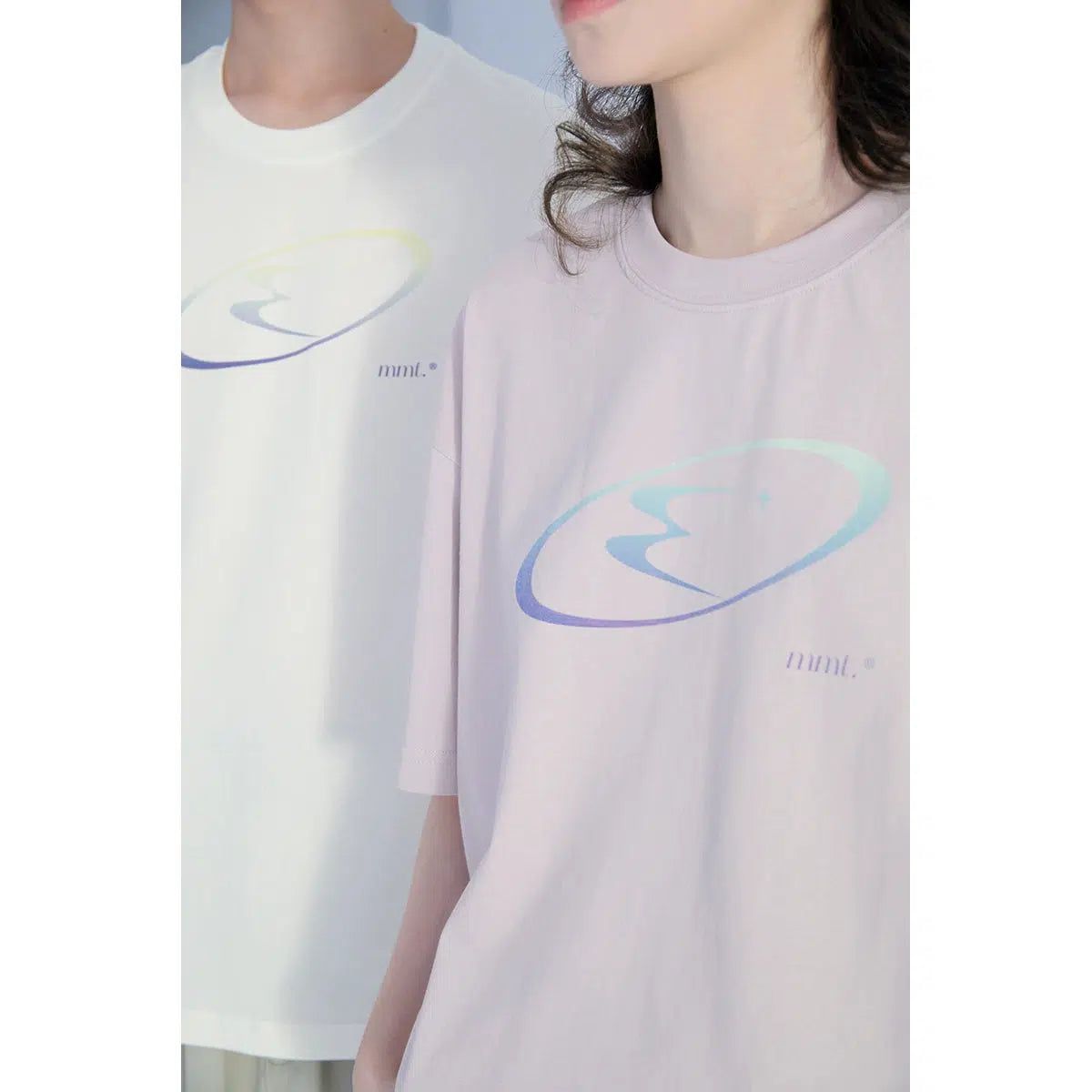 T-Shirt With Iridescent Color Overlay