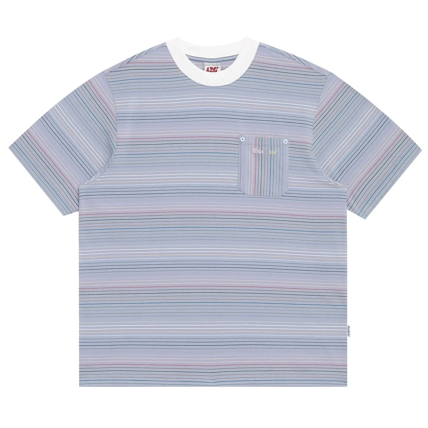 Striped Logo T-Shirt For Summer