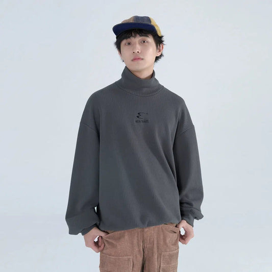 Relaxed Fit Mockneck Sweatshirt