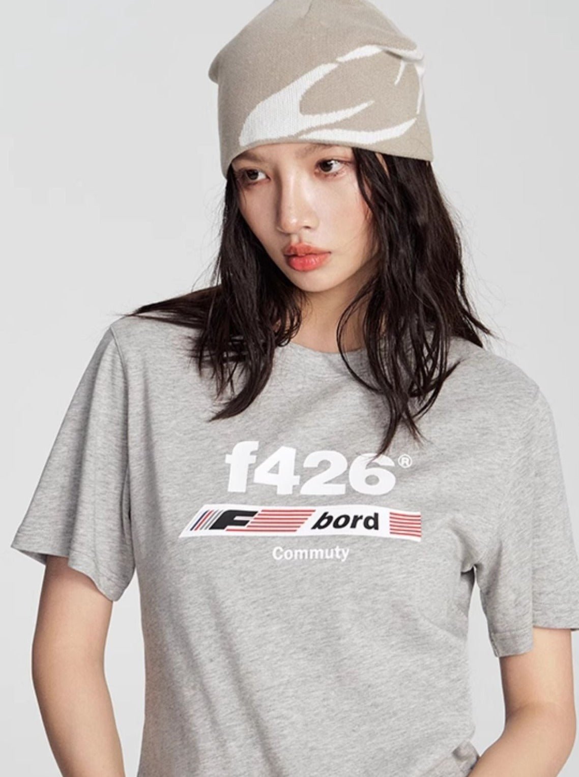 T-Shirt With American Flag Logo