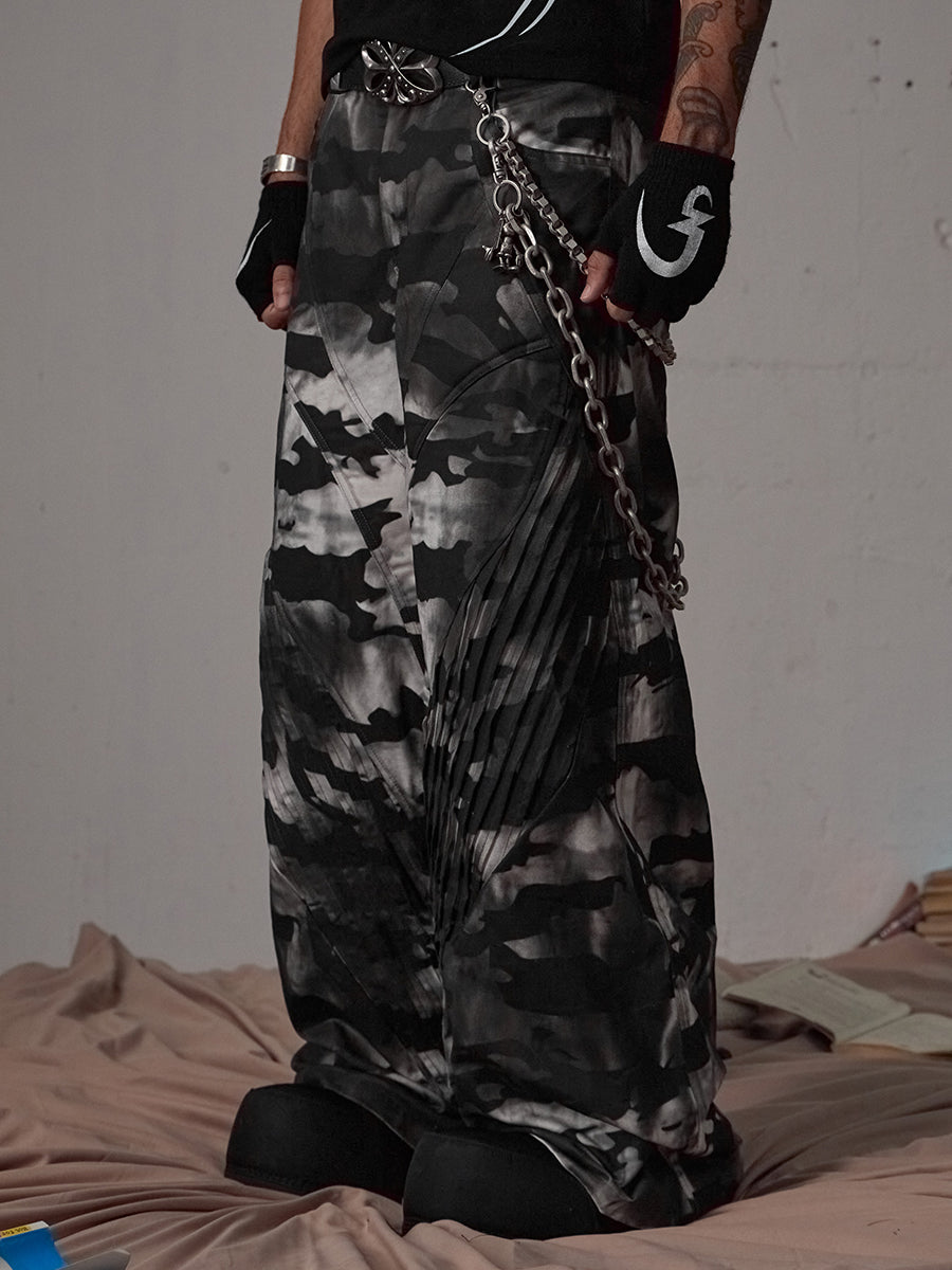 Shadow Storm Camo Wide-Leg Pants