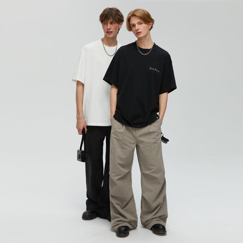 Pleated Parachute Cargo Pants