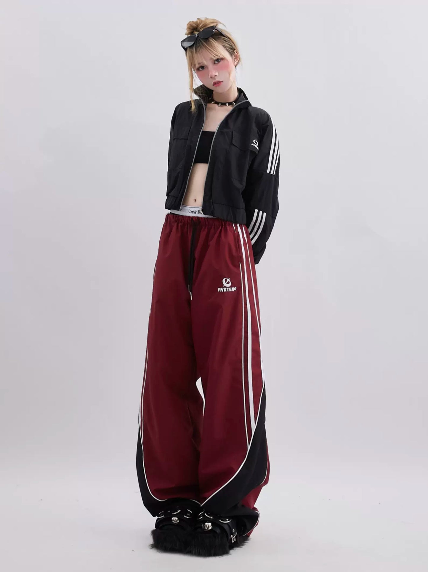 Side Stripe College Style Sports Pants