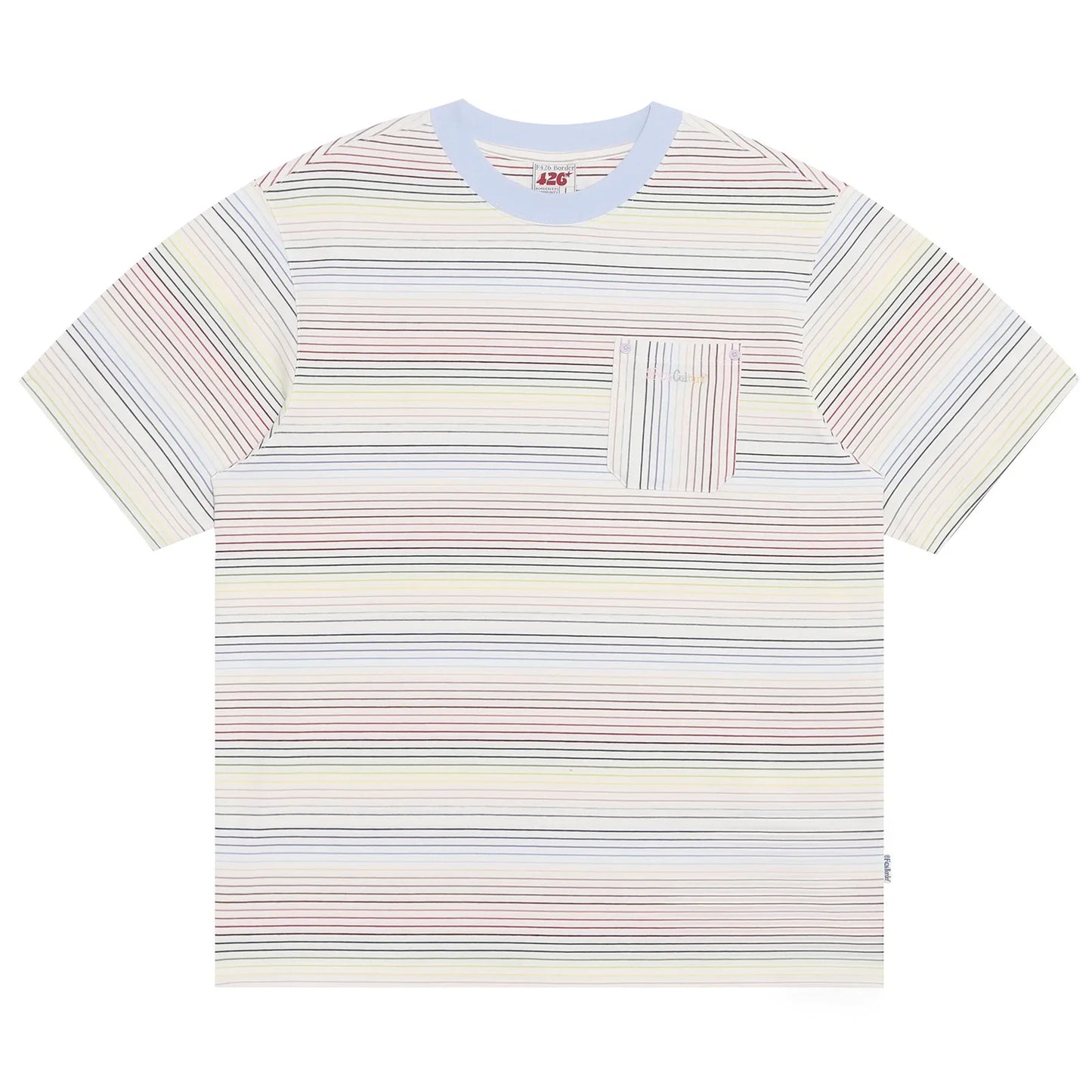 Striped Logo T-Shirt For Summer