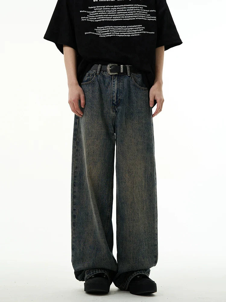 Relaxed Fit Straight-Leg Denim Jeans