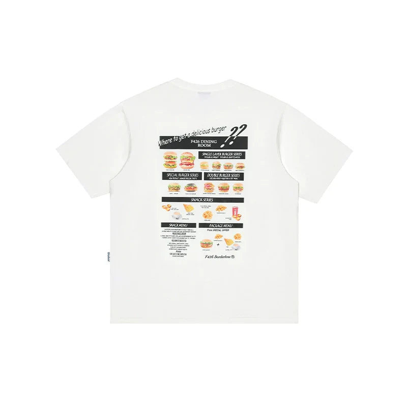 Quirky Hamburger Graphic Couple'S T-Shirt