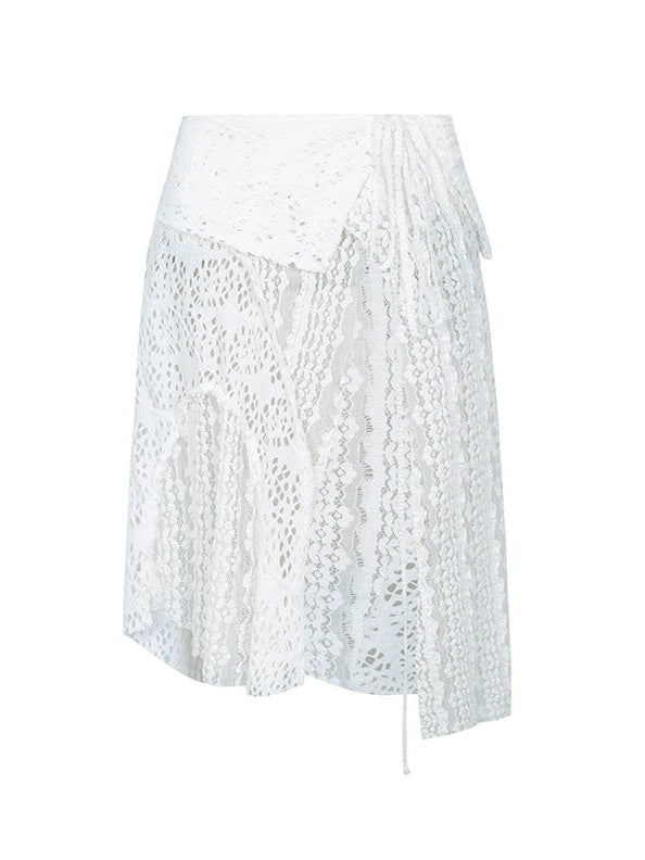 Elegant Lace Apron Skirt