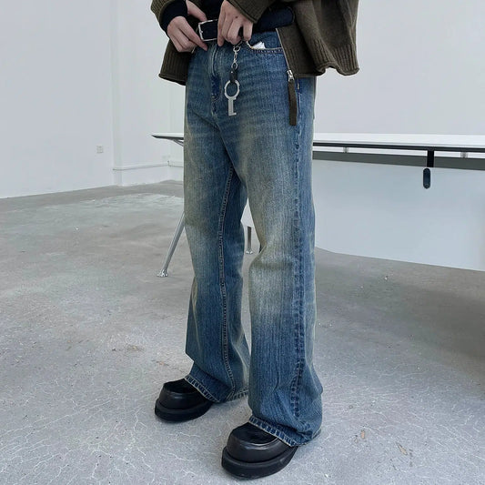 Regular Fit Washed & Faded Jeans