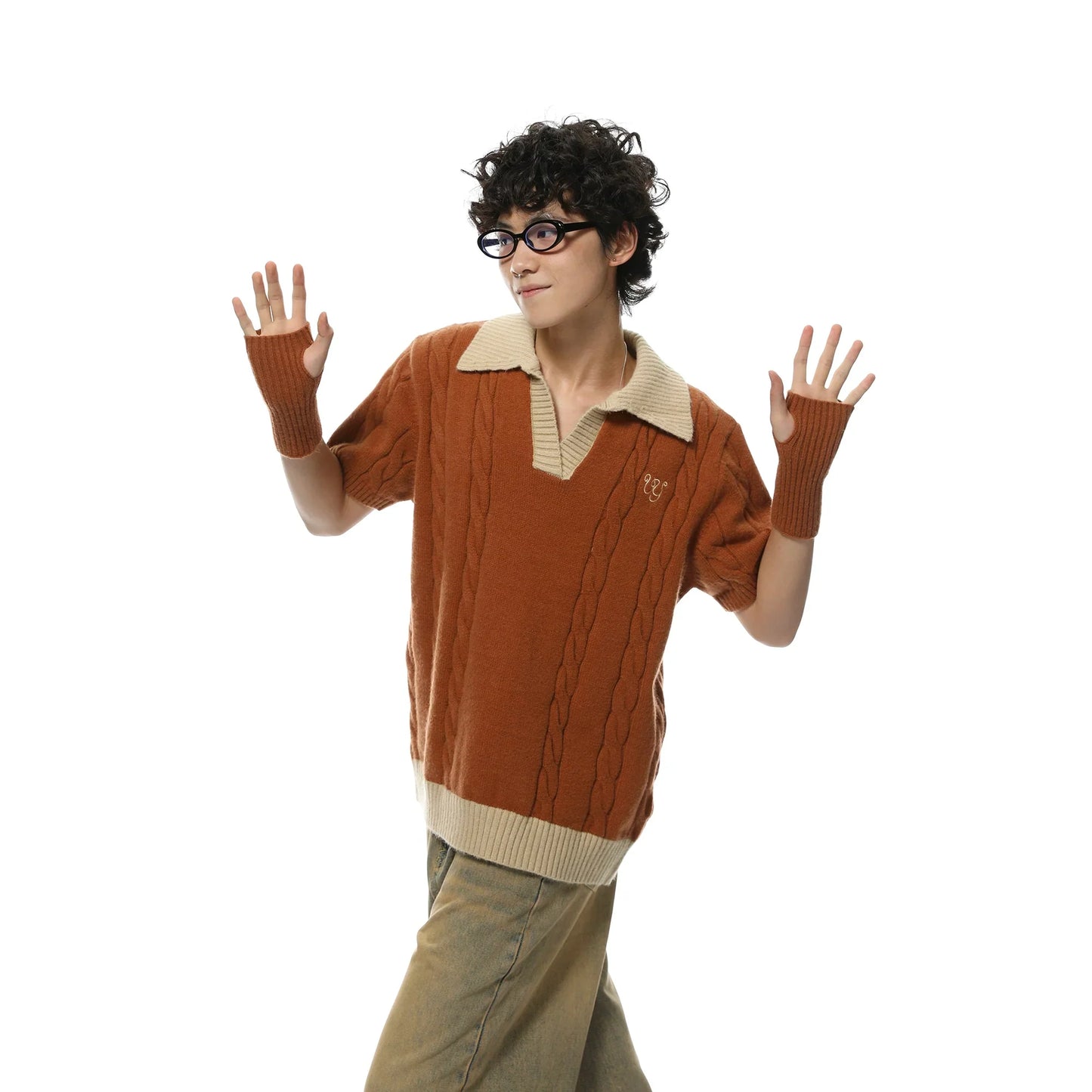 Retro Scholar Polo Sweater