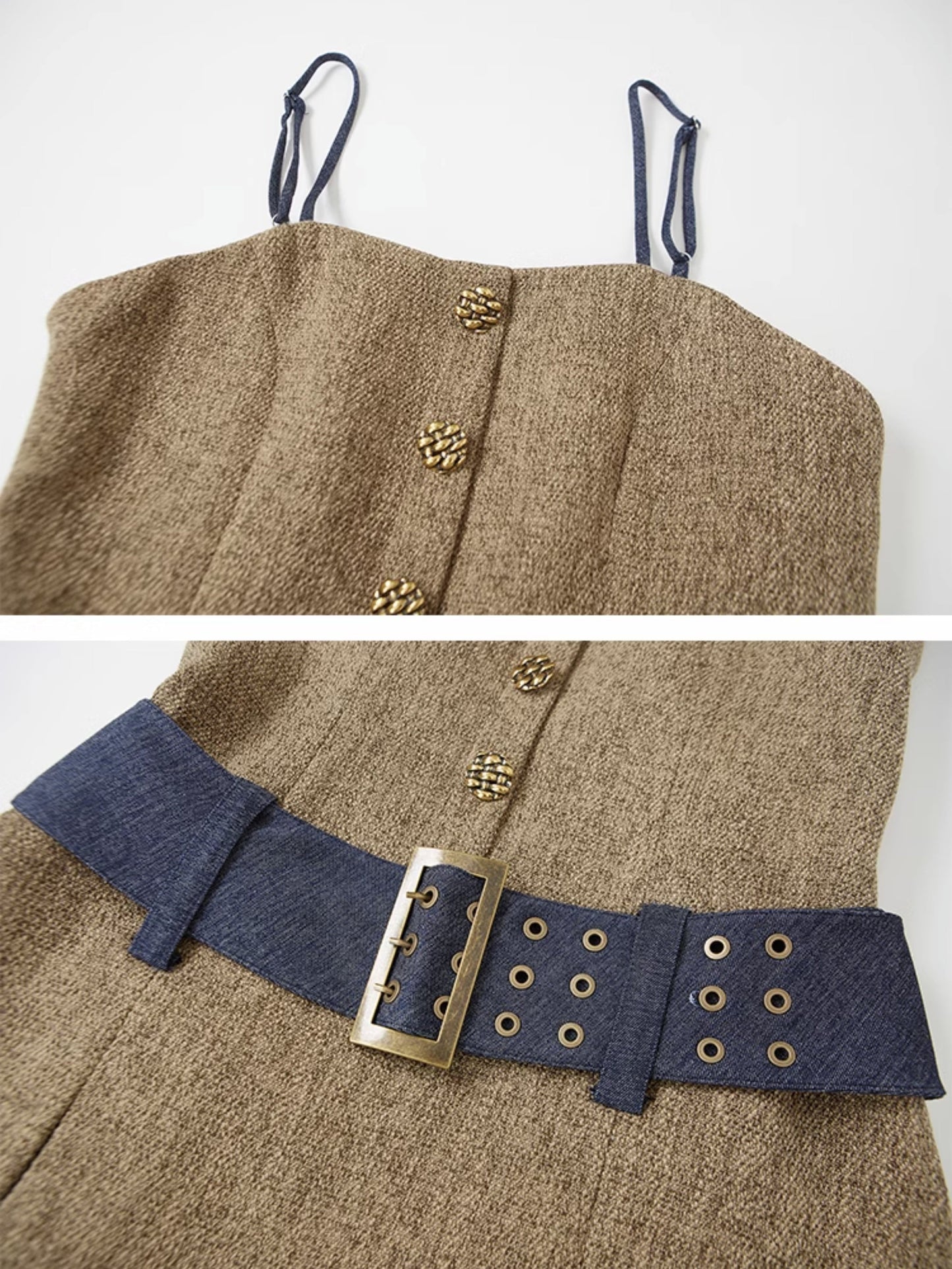 Tweed Short Jacket & Slip Skirt Combo