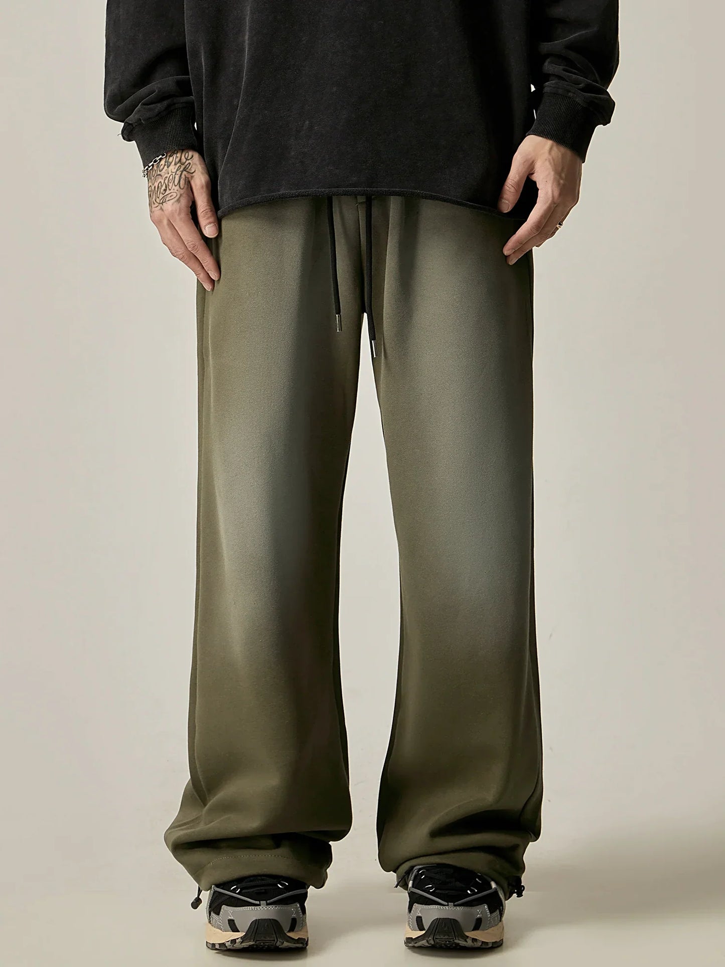 Silky Wide-Leg Drawstring Lounge Pants