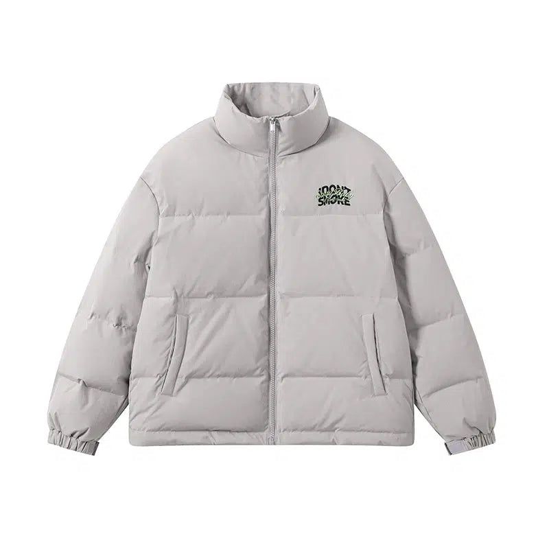 Zip-Up Winter Puffer Jacket