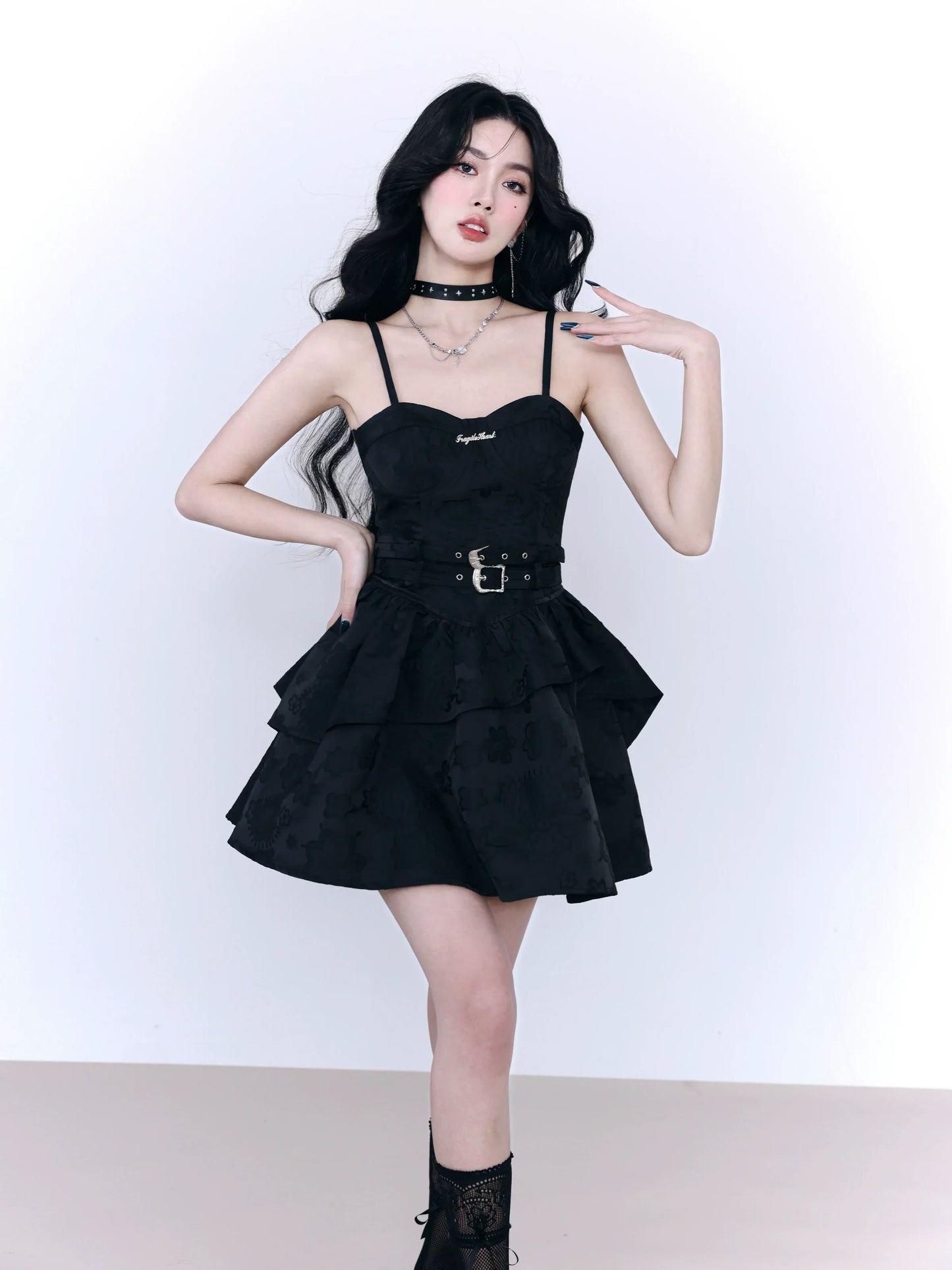 Punk Princess Tiered Ruffle Mini Dress