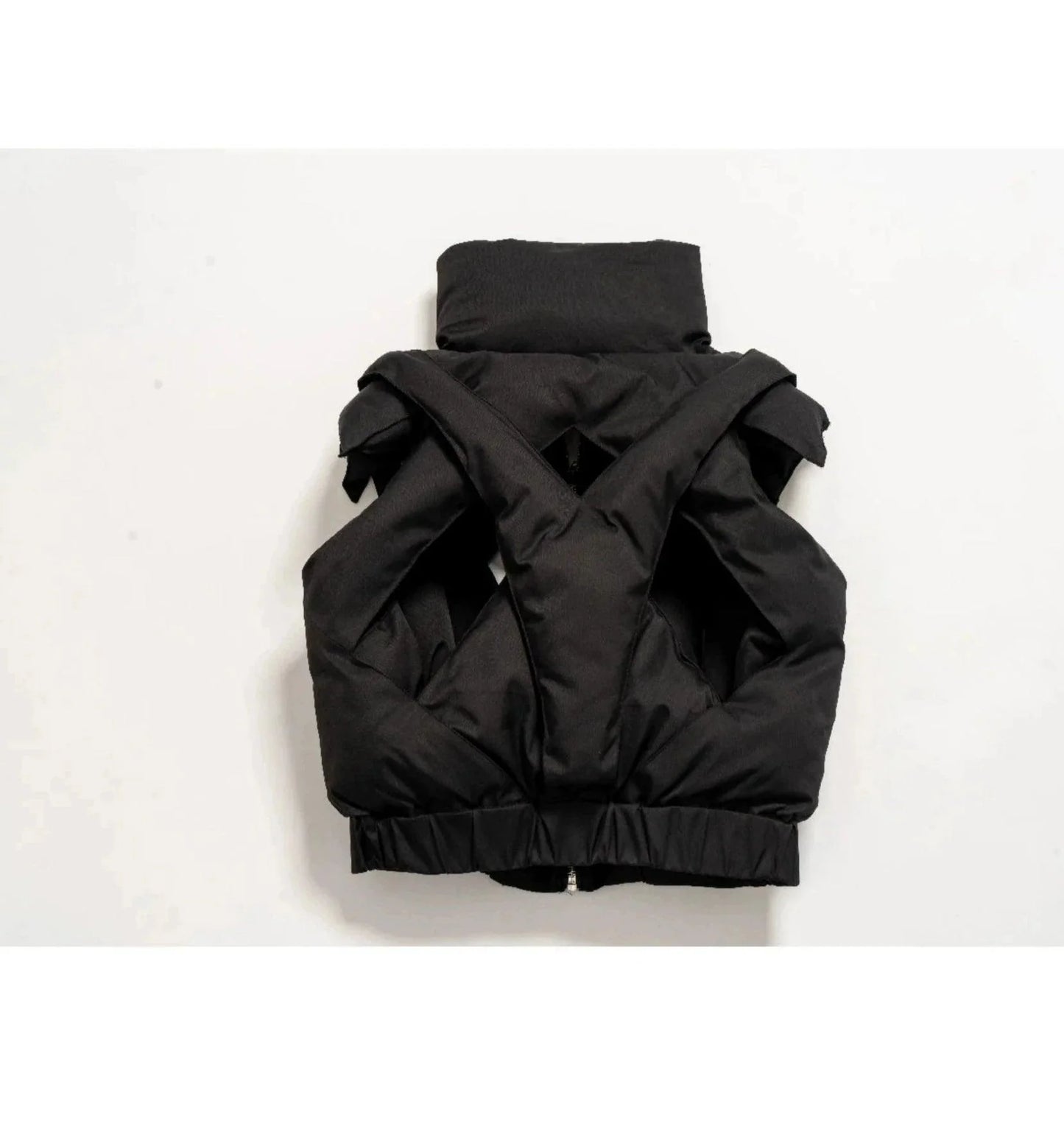 Quilted High-Neck Puffer Vest