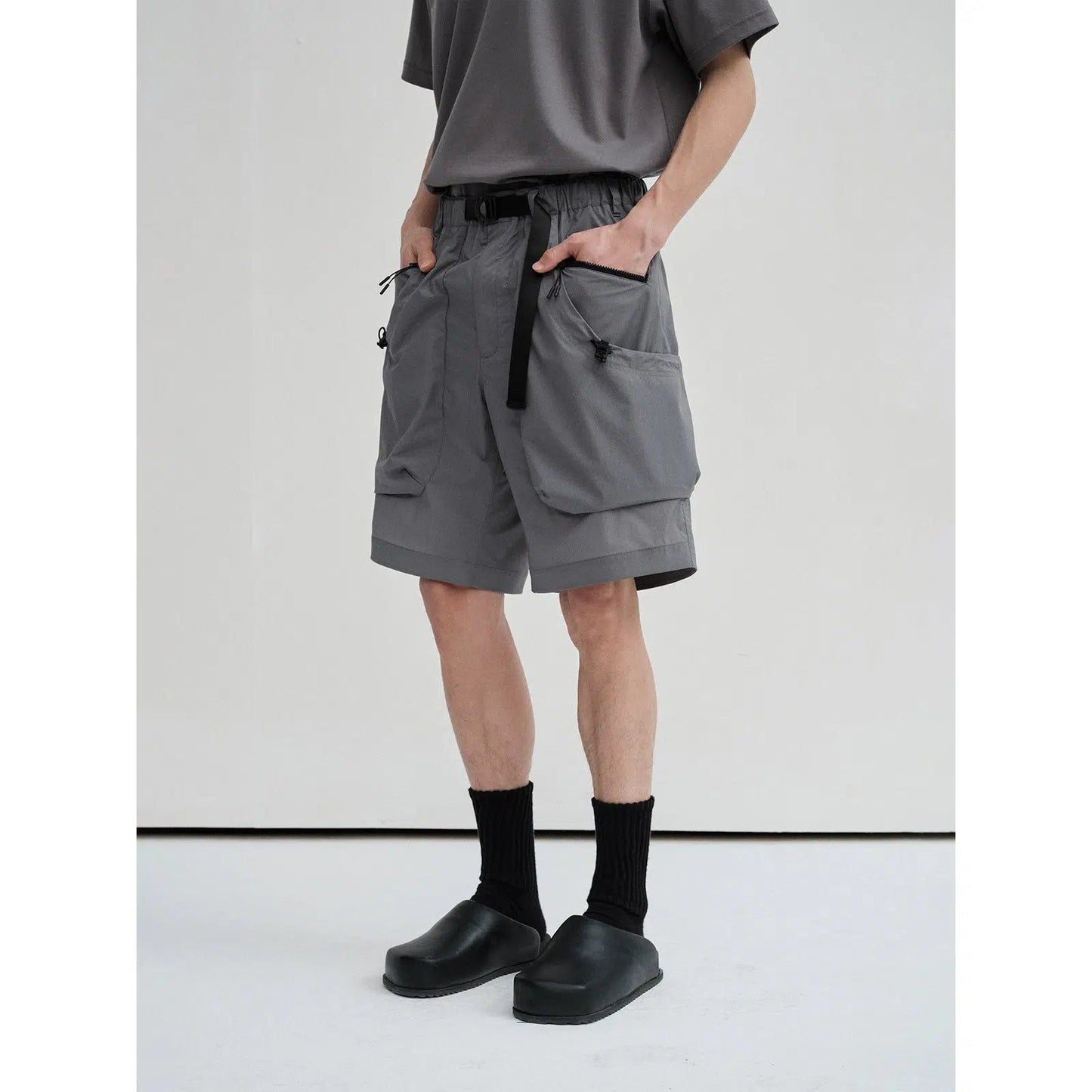 Zippered Track Shorts & Pants Set