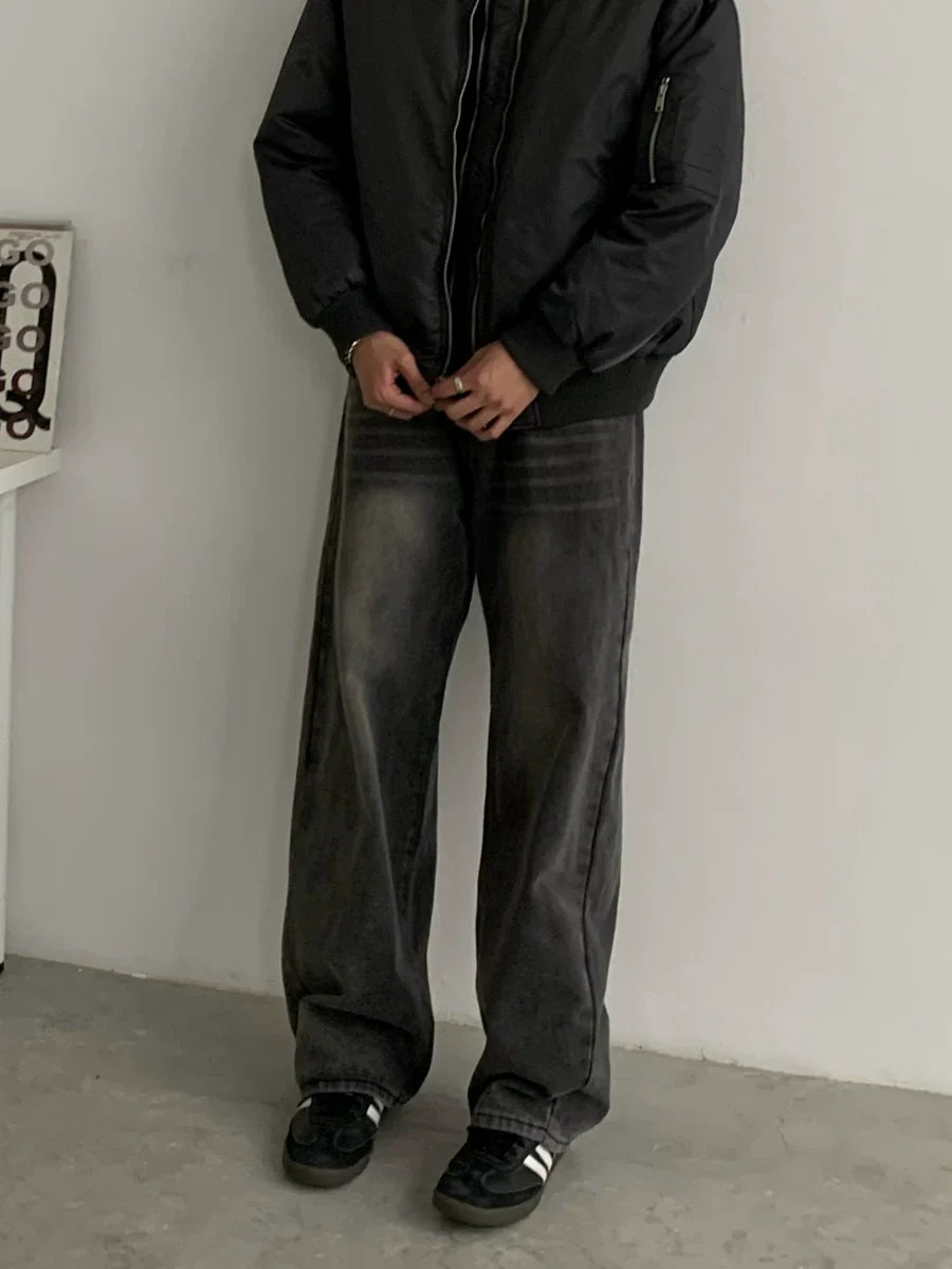 Retro Wash Straight Leg Denim