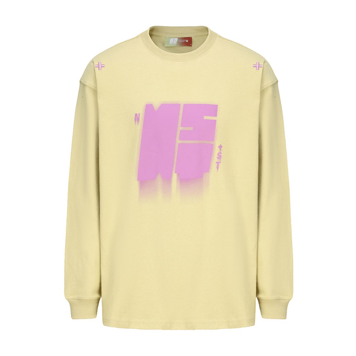 Smudge Logo Long Sleeve Sweatshirt