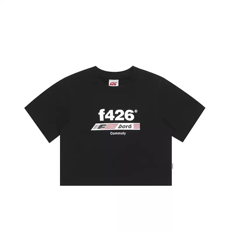 T-Shirt With American Flag Logo