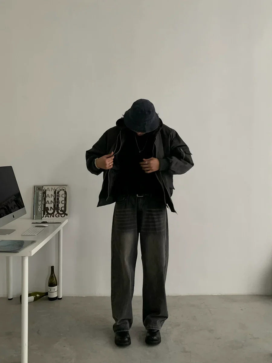 Retro Wash Straight Leg Denim