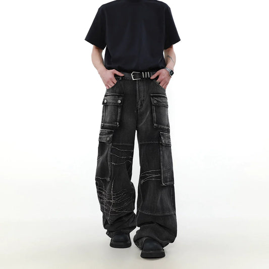 Rugged Explorer Multi-Pocket Jeans