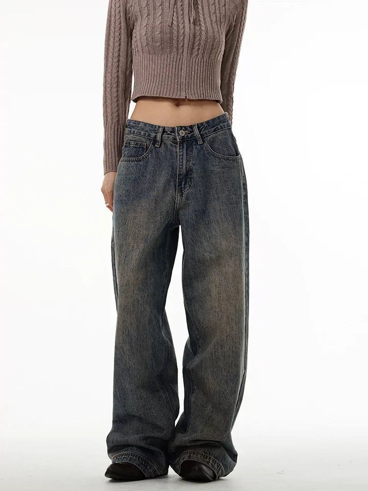 Relaxed Fit Straight-Leg Denim Jeans